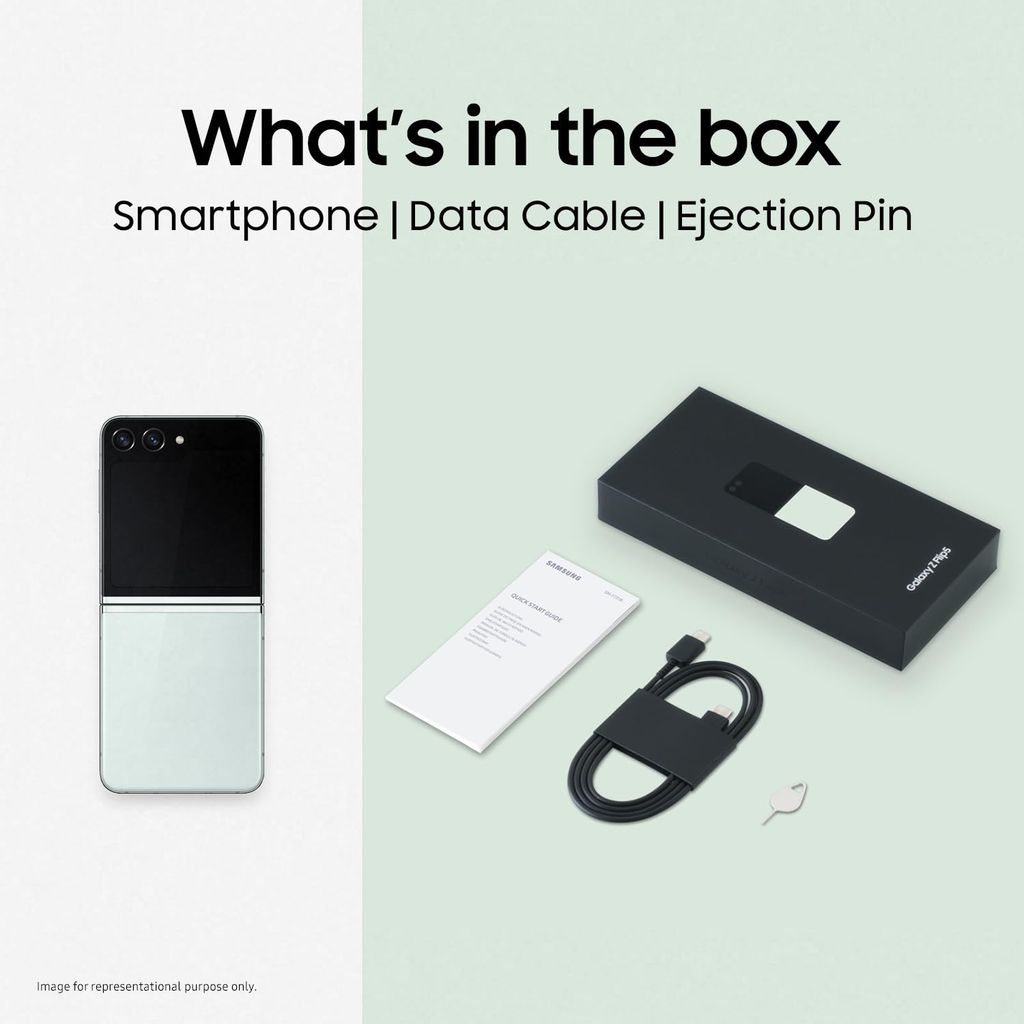 Samsung Galaxy Z Flip 5 5G (Mint, 8GB RAM, 256GB Storage)