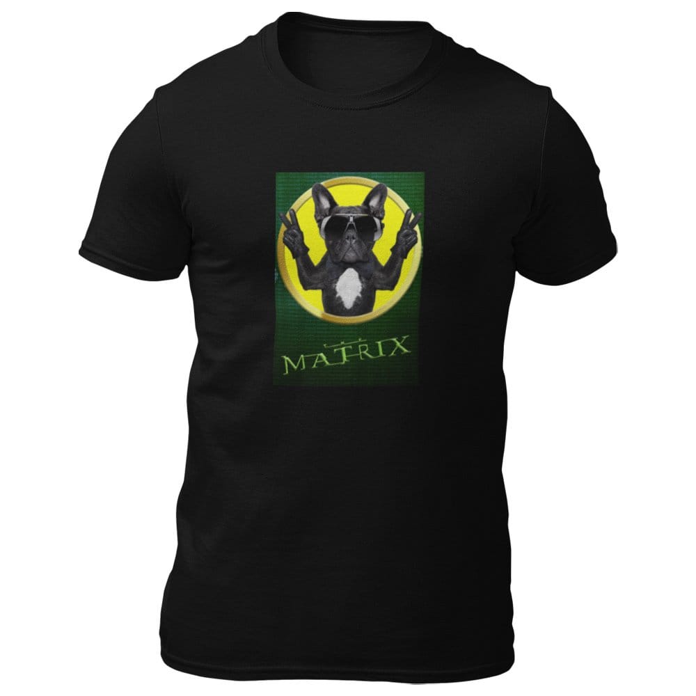 EqualLife Pure Cotton Bio-Washed T-Shirt Chest Printed-Slogan Funny Dog-The Matrix-Design-13-by ZingerTees-Men-EL9120464-M