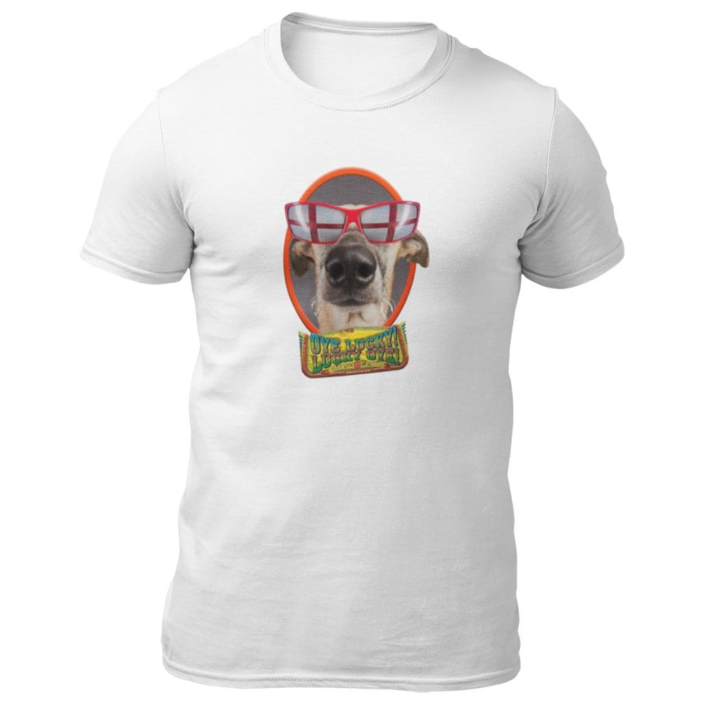EqualLife Pure Cotton Bio-Washed T-Shirt Chest Printed-Slogan Funny Dog-Oye Lucky Oye-Design-16-by ZingerTees-Men-EL9120467-M