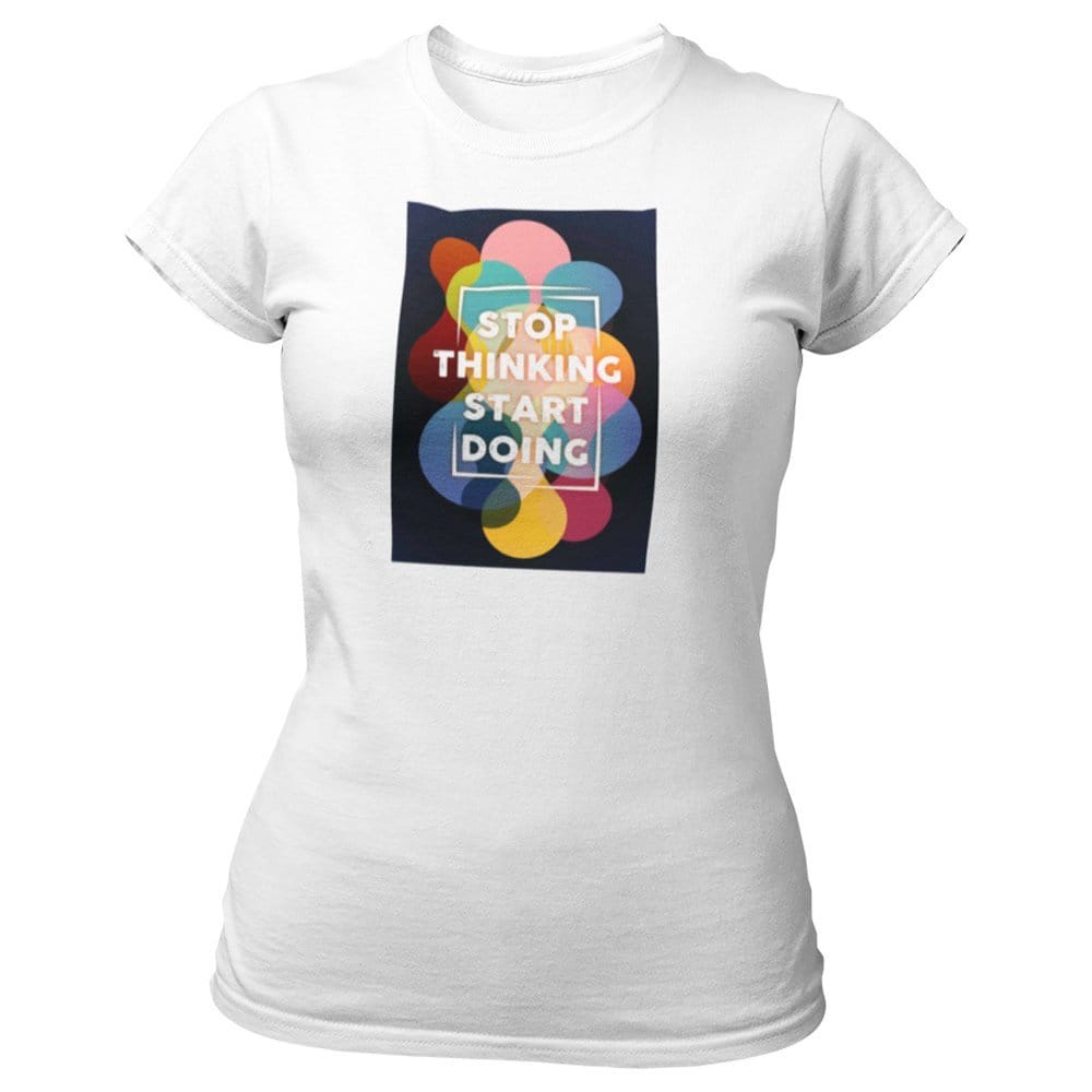 EqualLife Pure Cotton Bio-Washed T-Shirt Chest Printed-Inspirational Slogan-Design-13-by ZingerTees-Women-EL9120403-F