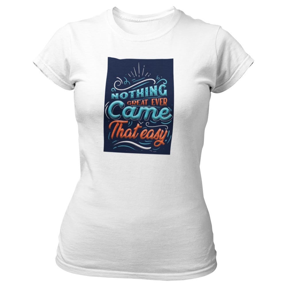 EqualLife Pure Cotton Bio-Washed T-Shirt Chest Printed-Inspirational Slogan-Design-23-by ZingerTees-Women-EL9120423-F