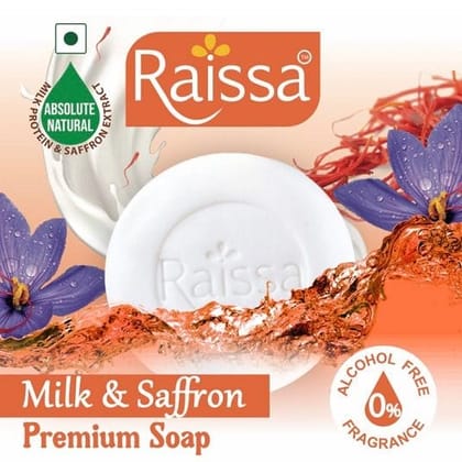 Raissa Premium Soap - Milk & Saffron, 85g