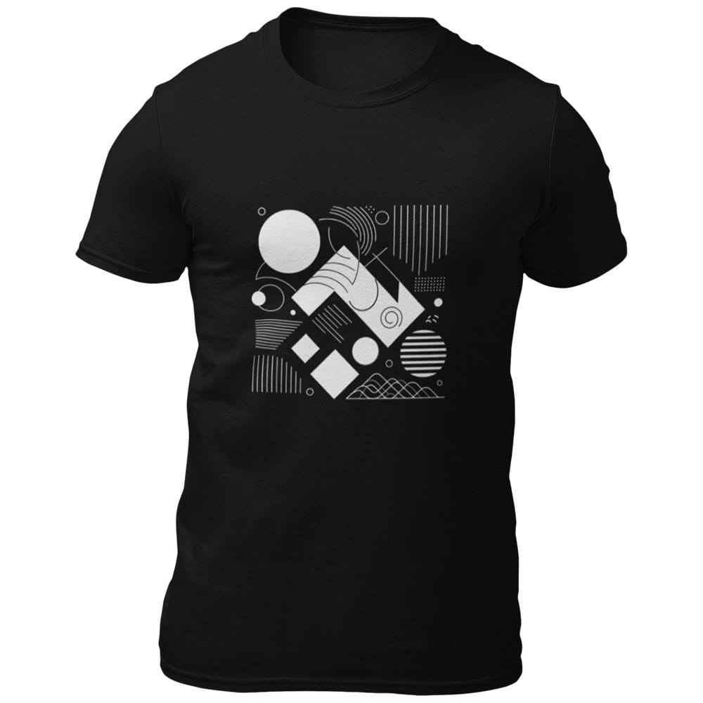EqualLife Pure Cotton Bio-Washed Chest Printed T-Shirt - Abstract Design 4 - by ZingerTees-Men-EL9120545-M