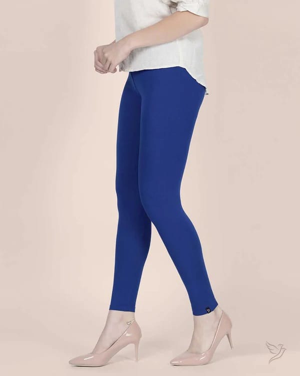 Exclusive Women CHINTELS Churidar Ethnic Wear Legging  (Dark Blue, Solid) 2025 at ShopCircuit | 