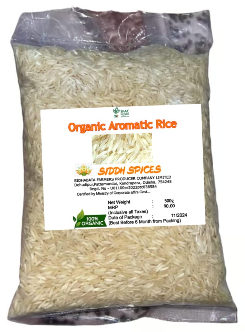 "Organic Aromatic Rice - 500g - Siddh Spices"