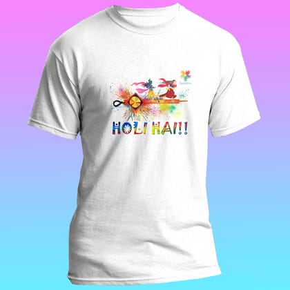 EqualLife Super Dry-fit Printed Jersey T-Shirt-Holi Hai - Radha Krishna-by ZingerTees-Women-EL9120018-F