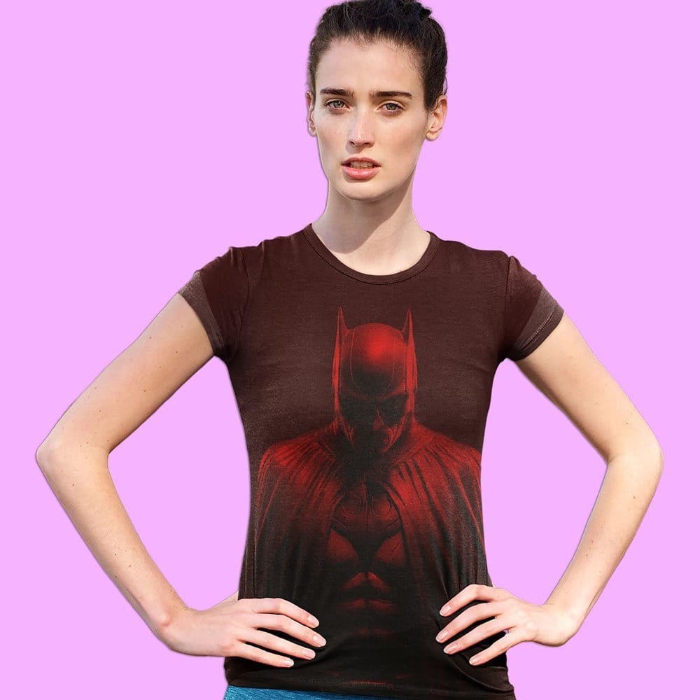 EqualLife Super Dry-fit Printed T-Shirt - Superhero Series - The Batman Design 1 - by ZingerTees-Women-EL9120572-F