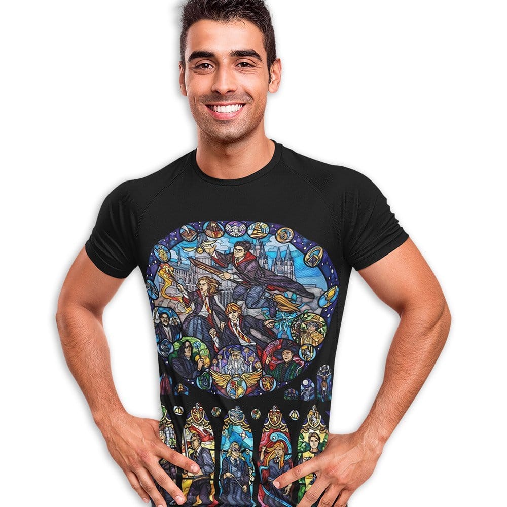EqualLife Super Dry-fit Printed T-Shirt - Superhero - Potter Metamorphosis of Magic  - by ZingerTees-Men-EL9120598-M