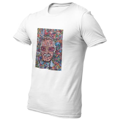 EqualLife Pure Cotton Bio-Washed Chest Printed T-Shirt - Superhero Series - Tribute to Stan Lee - by ZingerTees-Men-EL9120499-M