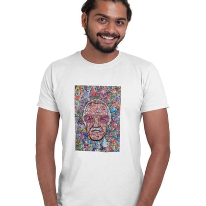 EqualLife Pure Cotton Bio-Washed Chest Printed T-Shirt - Superhero Series - Tribute to Stan Lee - by ZingerTees-Men-EL9120499-M