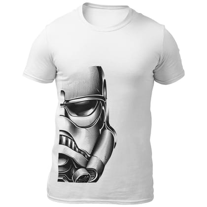 EqualLife Pure Cotton Bio-Washed Chest Printed T-Shirt - Sifi Series - Storm Troopers Design 2 - by ZingerTees-Men-EL9120566-M