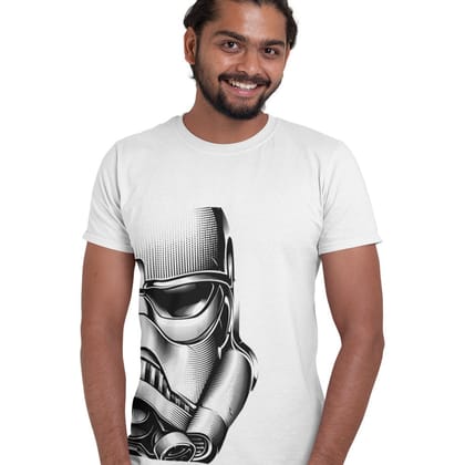 EqualLife Pure Cotton Bio-Washed Chest Printed T-Shirt - Sifi Series - Storm Troopers Design 2 - by ZingerTees-Men-EL9120566-M
