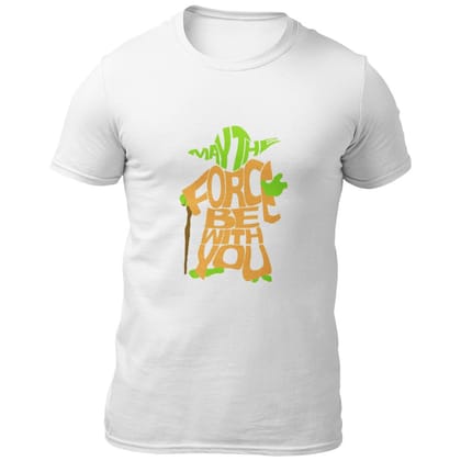 EqualLife Pure Cotton Bio-Washed Chest Printed T-Shirt - Sifi Series - Yoda The Great Design 2 - by ZingerTees-Men-EL9120568-M