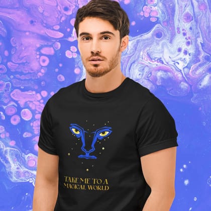 EqualLife Pure Cotton Bio-Washed T-Shirt Chest Printed-Science Fiction Avatar Pandora Design-1-by ZingerTees-Men-EL9120457-M