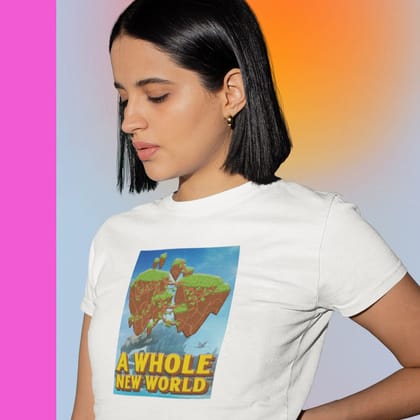 EqualLife Pure Cotton Bio-Washed T-Shirt Chest Printed-Science Fiction Avatar Pandora Design-3-by ZingerTees-Women-EL9120459-F