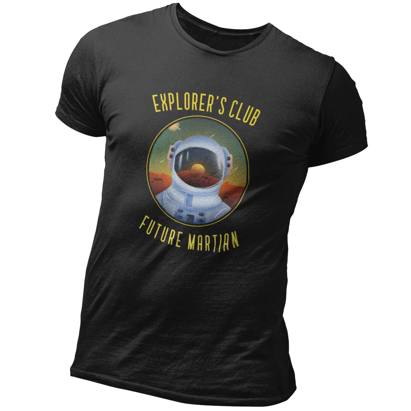 EqualLife Pure Cotton Bio-Washed T-Shirt Chest Printed-Funny Alien Message 4 - Future Martian Design-by ZingerTees-Women-EL9120129-F