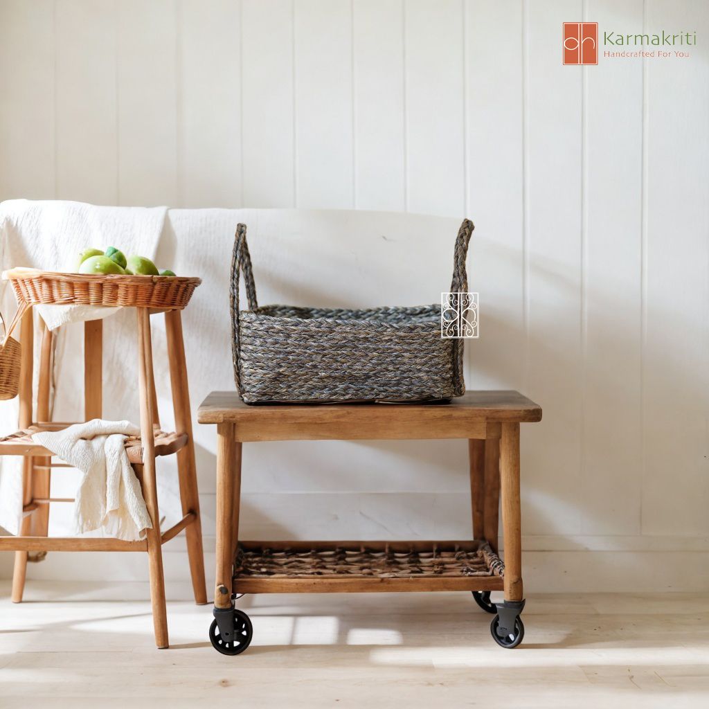 Handmade Sabai Grass Fruit storage basket