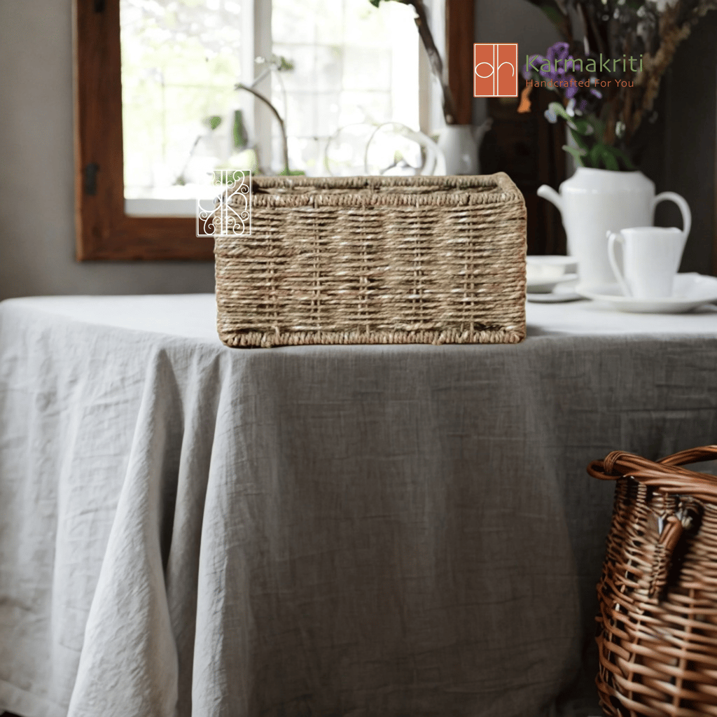 Eco-friendly Seagrass closet organizer basket