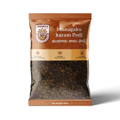 Sreshta Farms Spicy Moringa Leaf Powder | Traditional Moringa Masala Powder