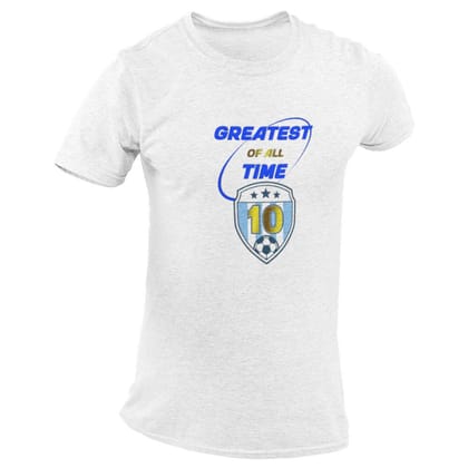 EqualLife Pure Cotton Bio-Washed T-Shirt Chest Printed-Football Series - Greatest Of All Time - Tribiute to Messi and Maradona Design-by ZingerTees-Men-EL9120235-M