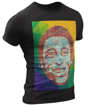 EqualLife Pure Cotton Bio-Washed T-Shirt Chest Printed-Legends - Pele is Immortal Design-by ZingerTees--Men-EL9120116-M
