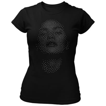 EqualLife Pure Cotton Bio-Washed Chest Printed T-Shirt - Illusion Art - The Woman Design 1 - by ZingerTees-Women-EL9120569-F