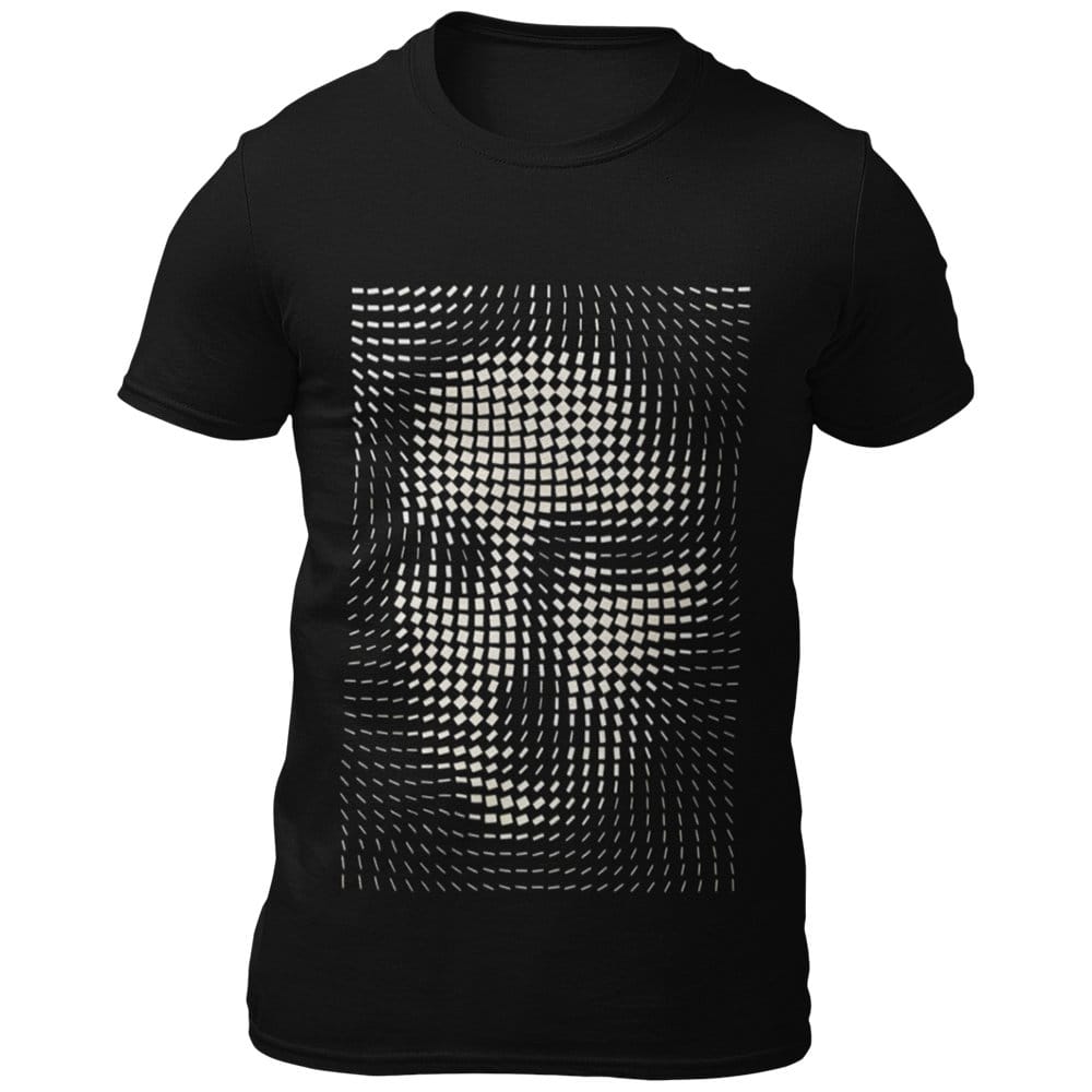 EqualLife Pure Cotton Bio-Washed Chest Printed T-Shirt - Illusion Art - Mona Lisa Design 2 - by ZingerTees-Men-EL9120570-M
