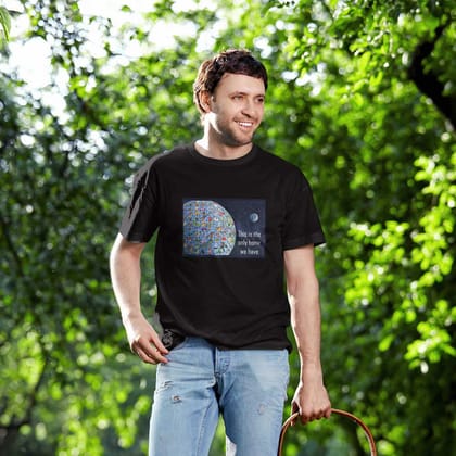 EqualLife Pure Cotton Bio-Washed T-Shirt Chest Printed-Biodiversity Earth-by ZingerTees-Men-EL9120063-M