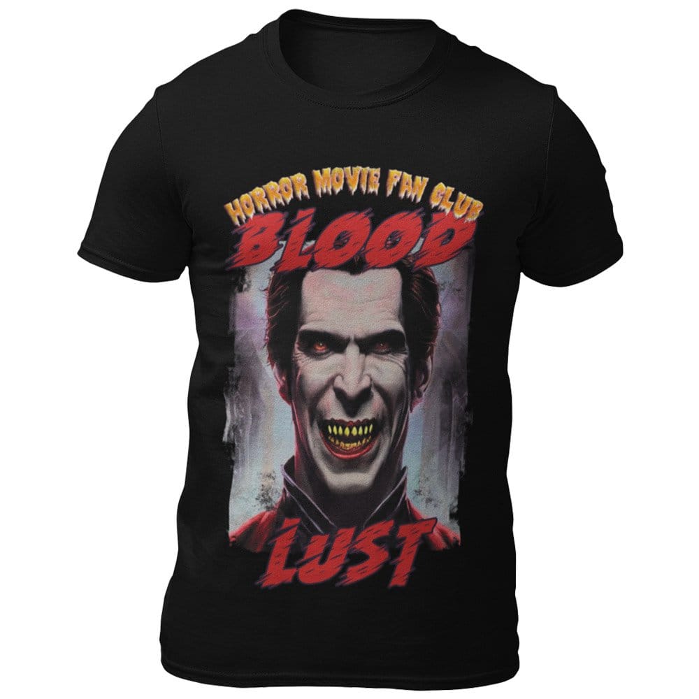 EqualLife Pure Cotton Bio-Washed T-Shirt Chest Printed-Horror Movie Club Series -1-Vampire Blood Lust Design-by ZingerTees-Women-EL9120165-F