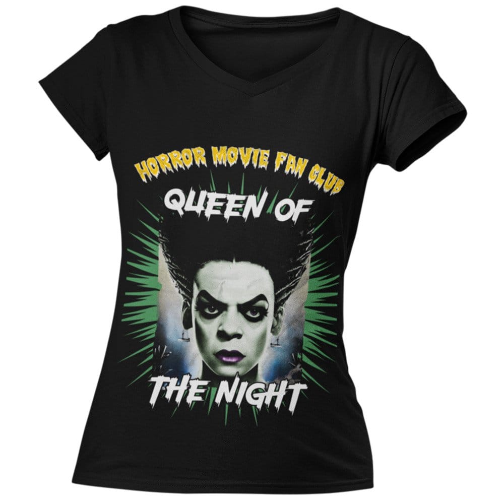 EqualLife Pure Cotton Bio-Washed T-Shirt Chest Printed-Horror Movie Club Series -5-Witch Queen of the Night Design-by ZingerTees-Women-EL9120169-F