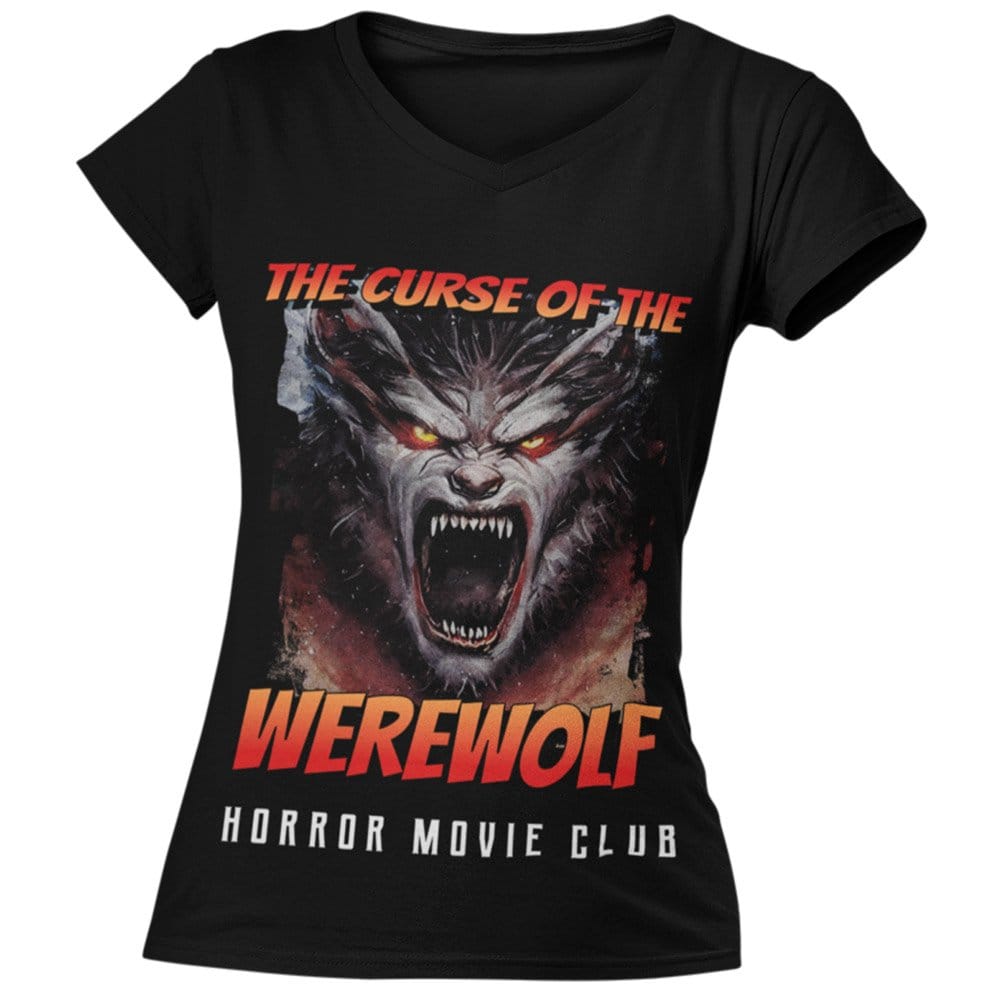 EqualLife Pure Cotton Bio-Washed T-Shirt Chest Printed-Horror Movie Club Series -7-Curse of the Werewolf Design-by ZingerTees-Women-EL9120171-F