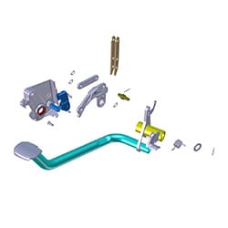 RR BRAKE PEDAL & ROD SUB ASSY - Glamour | Super Splendor | Passion Pro | Splendor+ - 46544AAGA10S