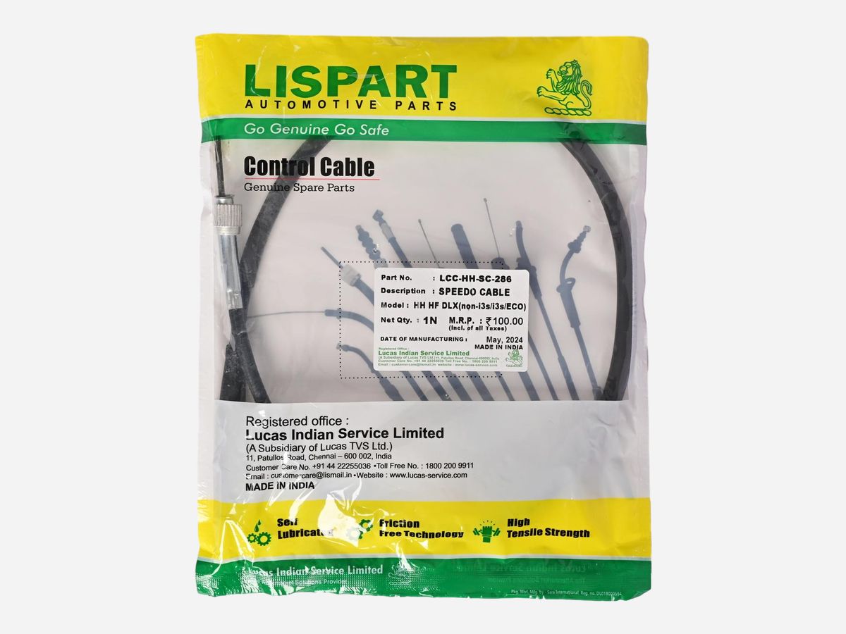 LISPART Speedometer Cable - LCC-HH-SC-286 for HF DELUXE