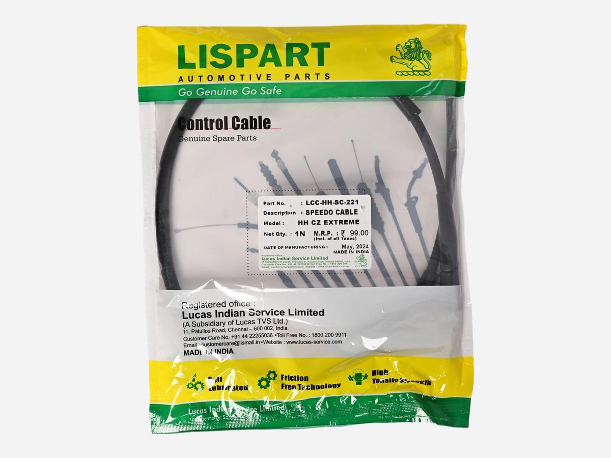 LISPART Speedometer Cable - LCC-HH-SC-221 for CBZ