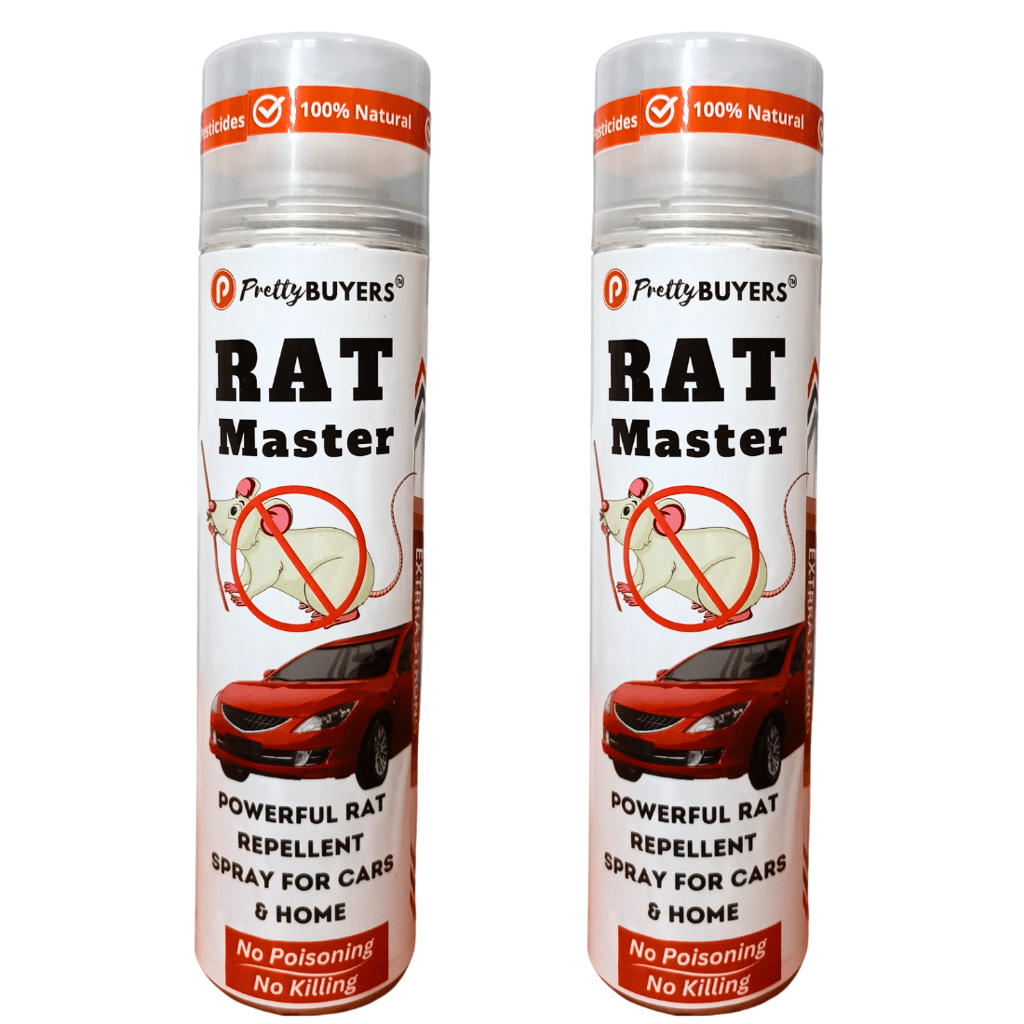PrettyBUYERS Rat Master Powerful Rat Repellent Spray For Cars & Home | Powerful rat protection spray | Rodent spray 250ML (Pack Of 2) - Fresheners and Repellents | Buy online on ZillyBuy