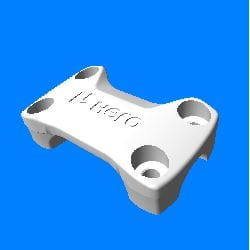 HOLDER HANDLE UPPER - Passion Pro | Super Splendor | Passion Xpro | Glamour - 53131AACH00S