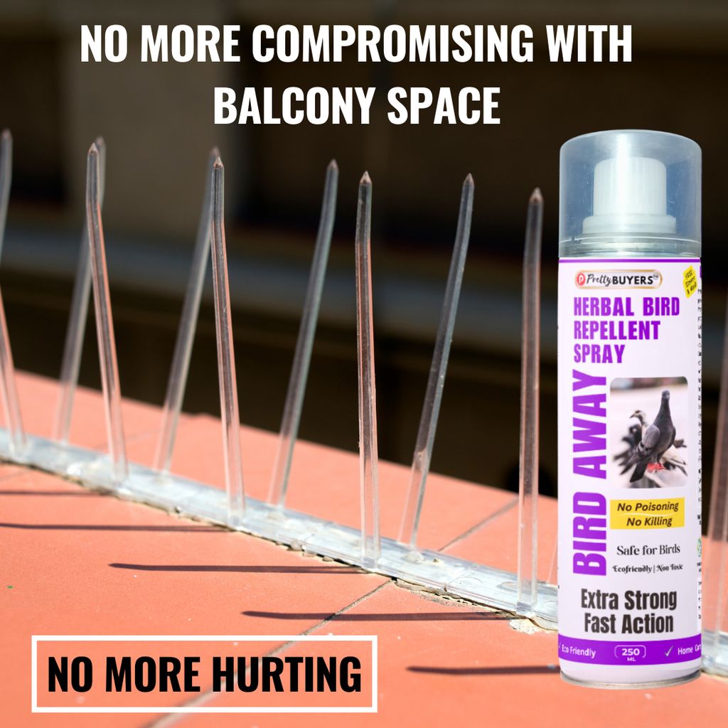 PrettyBUYERS Herbal Bird Repellent Spray | Pigeon Repellent Spray For Balconoy & Roof | 250 ML (Pack Of 1) - Fresheners and Repellents | Buy online on ZillyBuy
