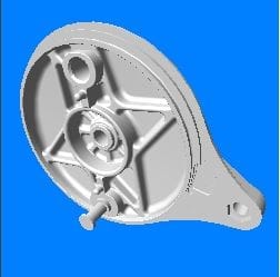 Rear Brake Panel - Impulse - 43100KPS900S