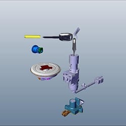Ignition Switch Lock Set - Passion Pro - 35010AACK01S