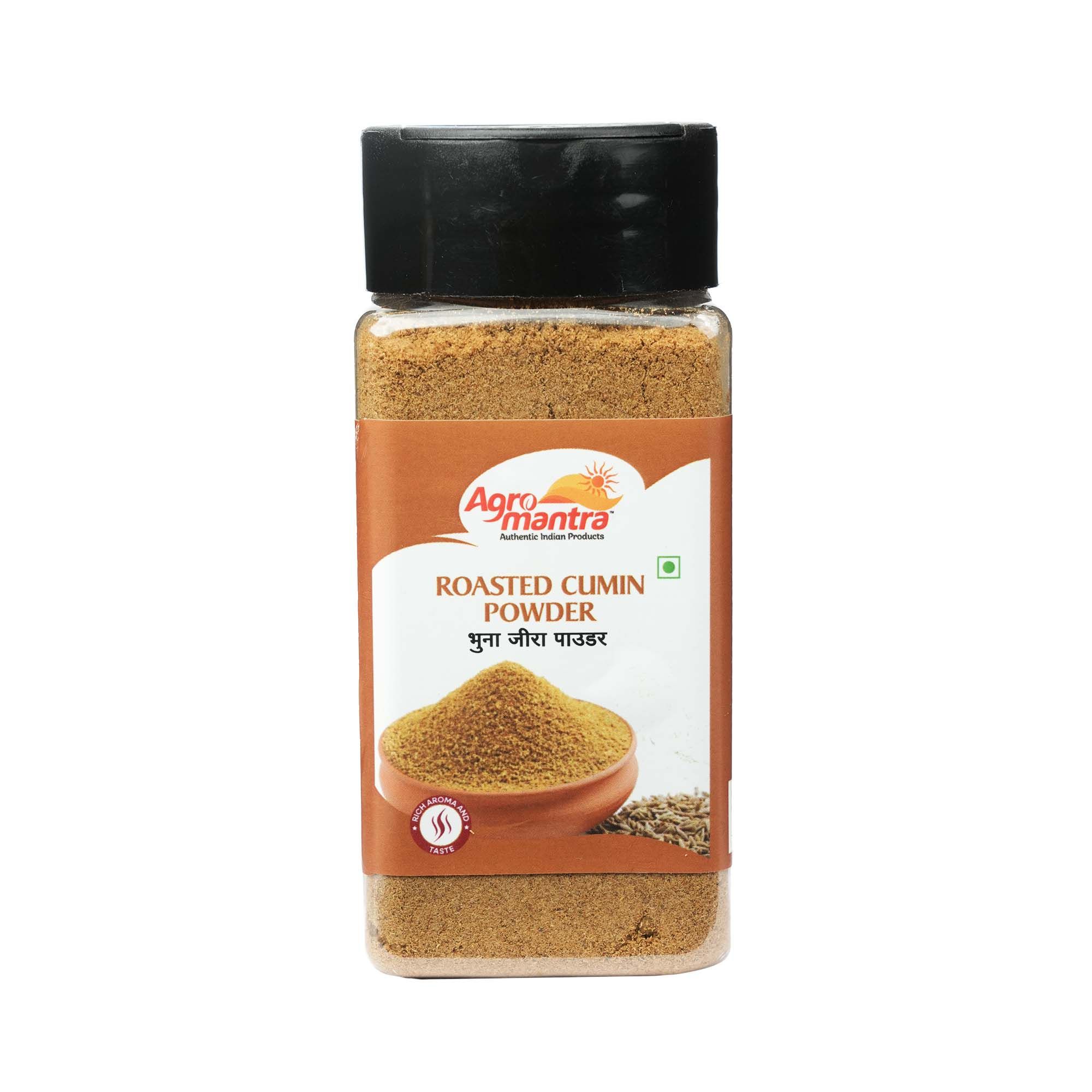 Agro Mantra Roasted Cumin Powder 100g | Authentic Indian Flavor | Sourced from Gujarat | Aromatic & Smoky Spice | Ideal for Curries, Dals & Stir-Fries | Vegetarian Spice (pack of 2)
