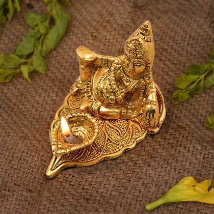 Metal Kuber Deepam Oil lamp for or Bringing Good Luck, Prosperity and Wealth ,Kuber Diya