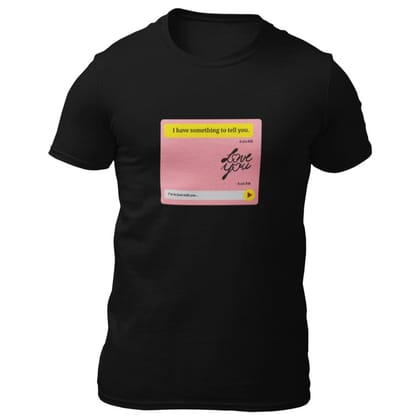 EqualLife Pure Cotton Bio-Washed T-Shirt Chest Printed-Valentine's Day - I have something to tell you Design-by ZingerTees-Men-EL9120271-M