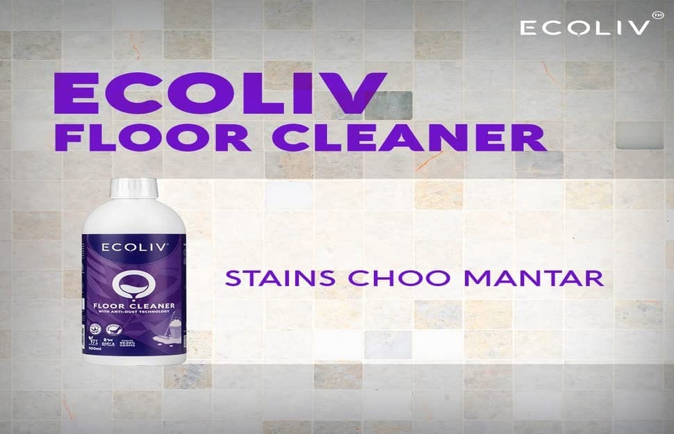 Ecoliv Liquid Dishwash Floor Cleaner (500 ml each) Combo Pack| Plant based and Ecofriendly| Acid Slurry Free| 93% Natural |Residue free surface cleaning