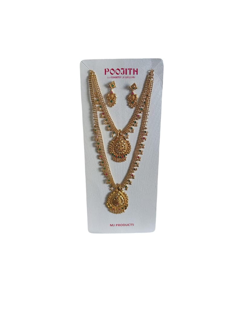 **Traditional Indian Gold Plated Lakshmi Pendant Necklace Set with Earrings for Women - Jewellery Sets | Buy online on ZillyBuy