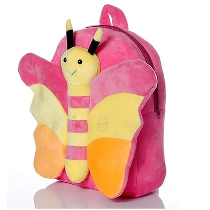 Butterfly Plush Backpack for Toddler Babies Kids 2 to 6 Years Boys and Girls (Pink)