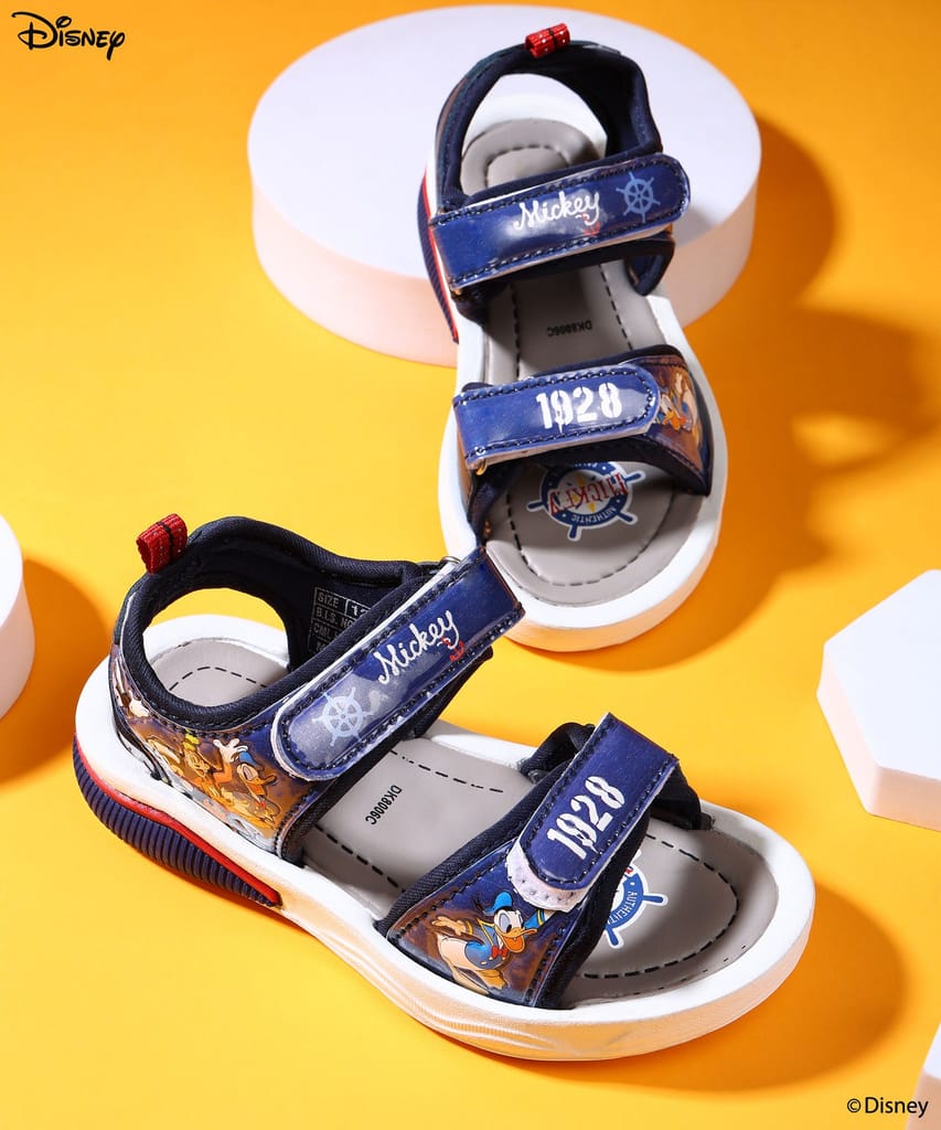 Affordable Kids Paragon x Disney Kids' Sandals with Velcro Closure, Comfortable Insole & Anti-Sk