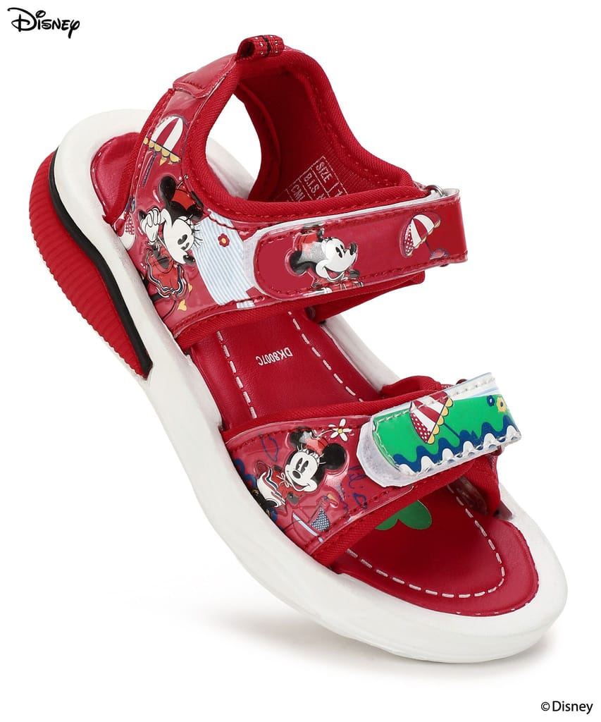Paragon x Disney Kids' Sandals with Velcro Closure, Comfortable Insole & Anti-Skid Sole