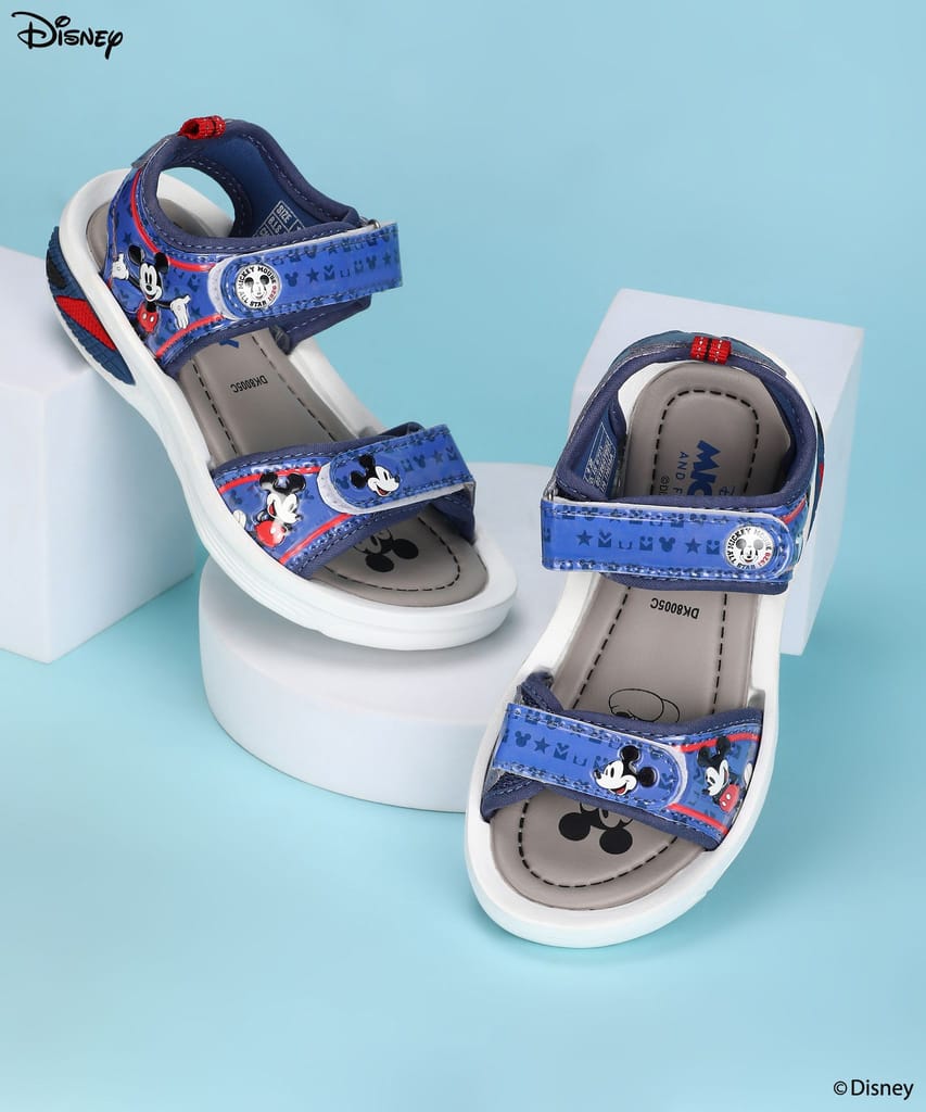 Elegant Kids Paragon x Disney Kids' Sandals with Velcro Closure, Comfortable Insole & Anti-Skid 