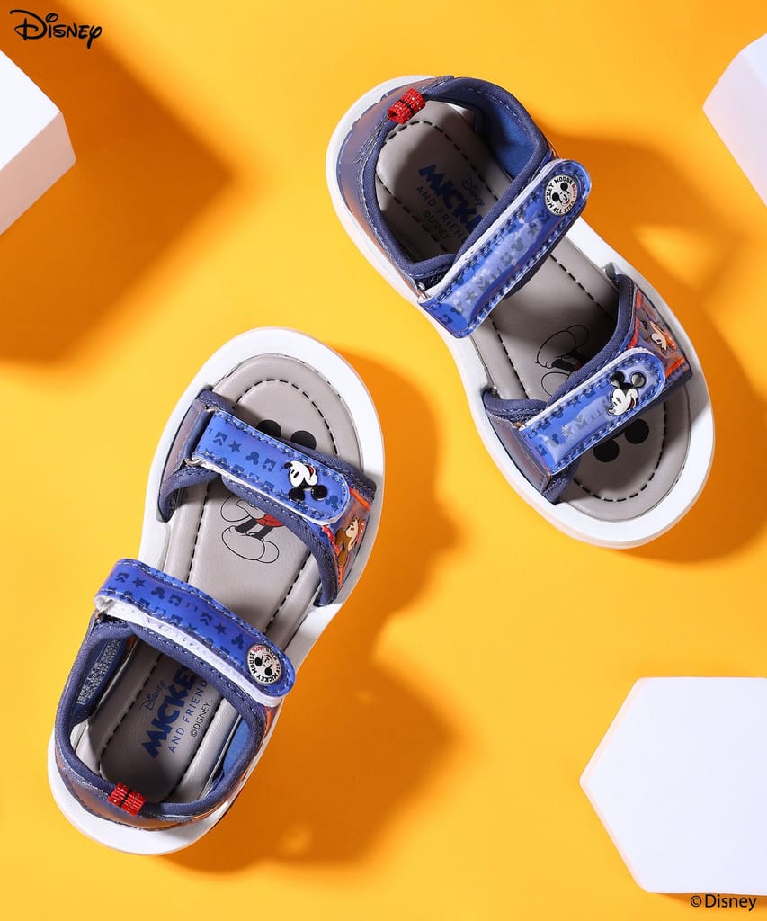 Paragon x Disney Kids' Sandals with Velcro Closure, Comfortable Insole & Anti-Skid Sole