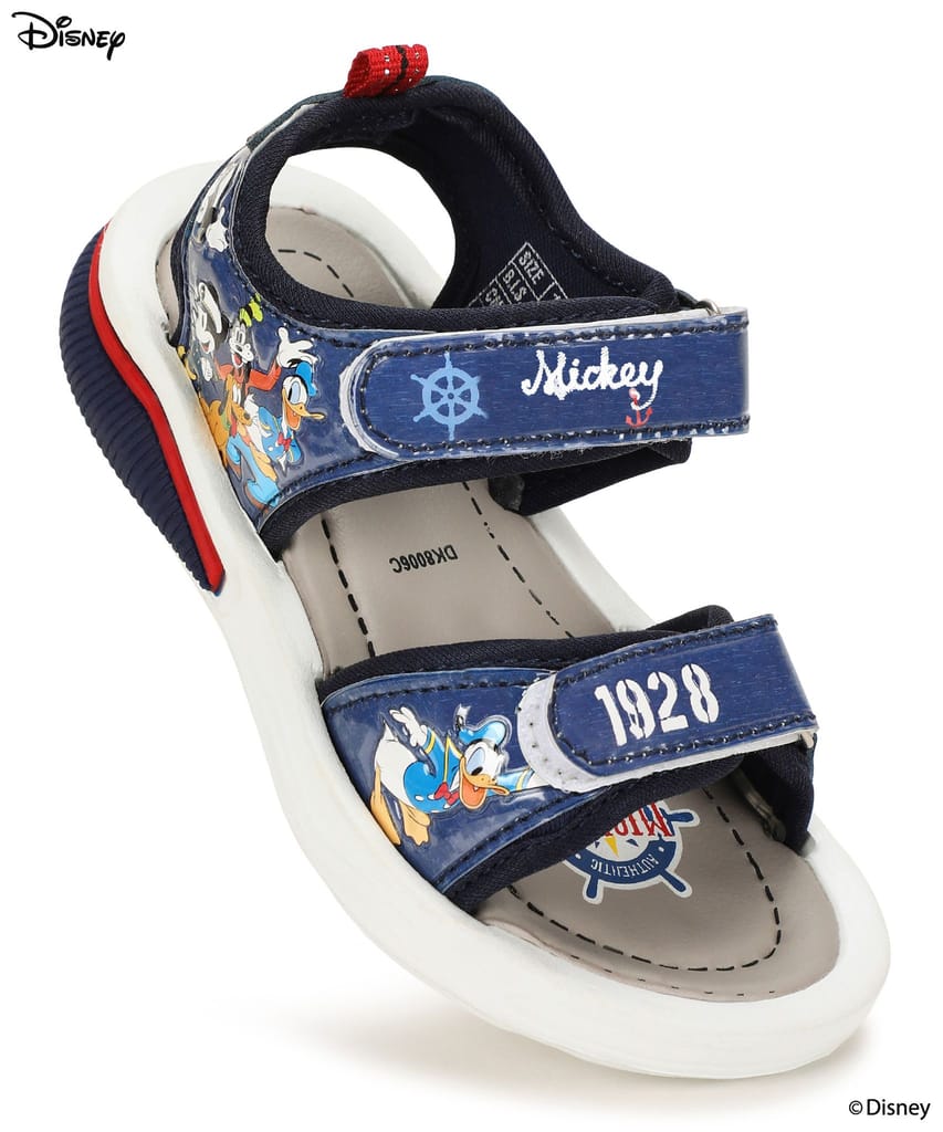 Paragon x Disney Kids' Sandals with Velcro Closure, Comfortable Insole & Anti-Skid Sole
